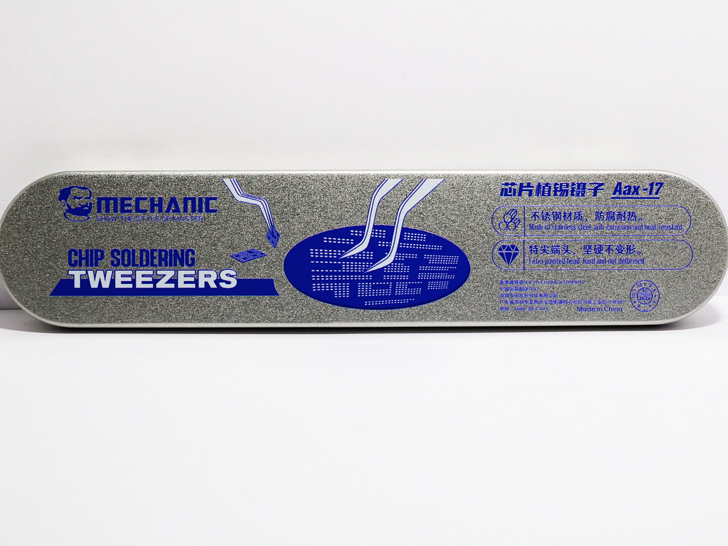 MECHANIC Aax-17 Bent Precision Tweezers